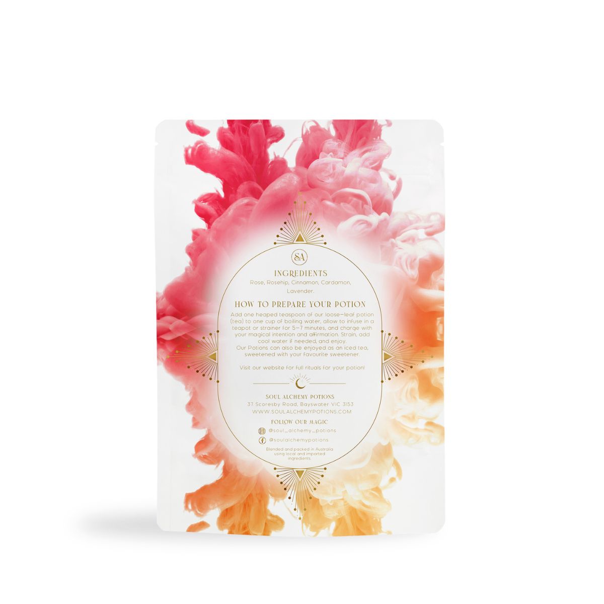 LOVE POTION TEA Back Label